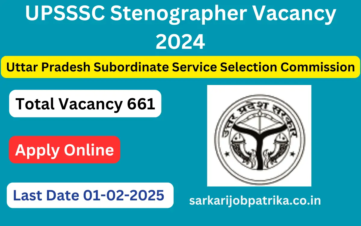UPSSSC-Stenographer-Vacancy-2024