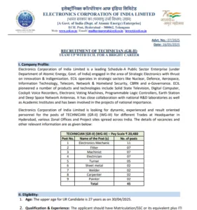 ECIL Recruitment 2025