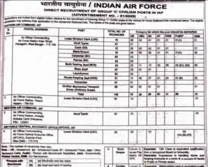 IAF Group C Recruitment 2025