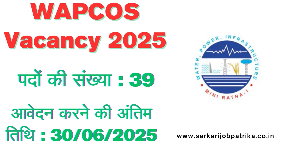 WAPCOS Vacancy 2025